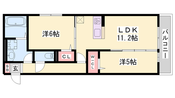 人丸前駅 徒歩40分 2階の物件間取画像